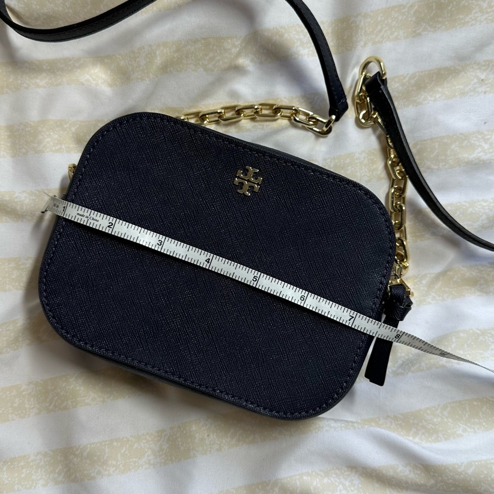 Tory Burch Robinson Round Crossbody bag in Saffiano leather Nave Blue